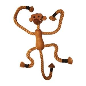Vtg MCM 1950s Kay Bojesen Rope Monkey Danish Wooden Poseable Figure Zoo Signed
